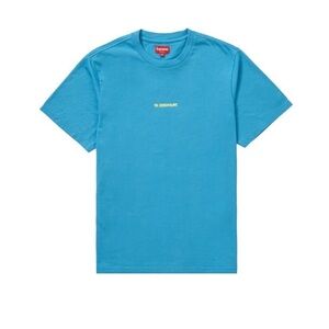 Supreme Internationale S/S Tee Slate F/W 19' 100% cotton Blue Mens